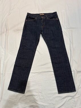 Dry Aged & Cured James Jeans Dark Wash TRAVIS THE STRAIGHT Button Fly Made in US